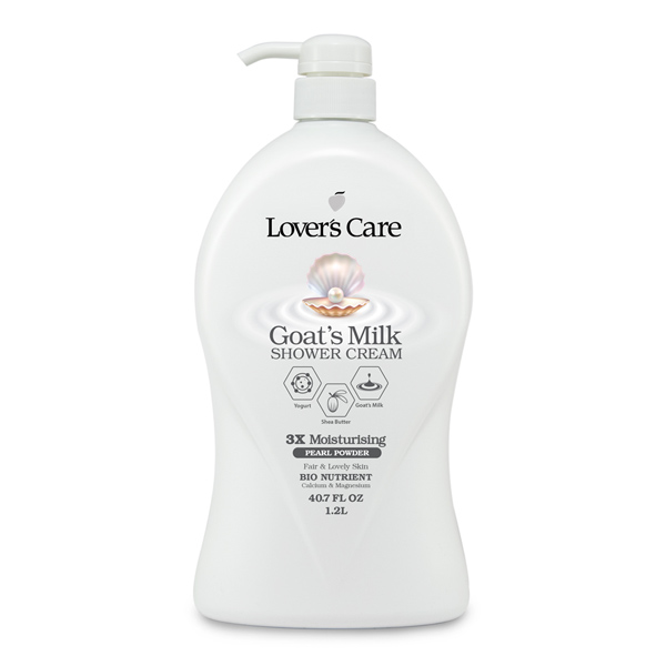 Lover's Care Goat's Milk Shower Cream - 40.7 OZ (1200ML) - PEARL